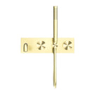 Front Nero Kara Progressive Shower System With Spout 250mm Brushed Gold NR271903A250BG - The Blue Space