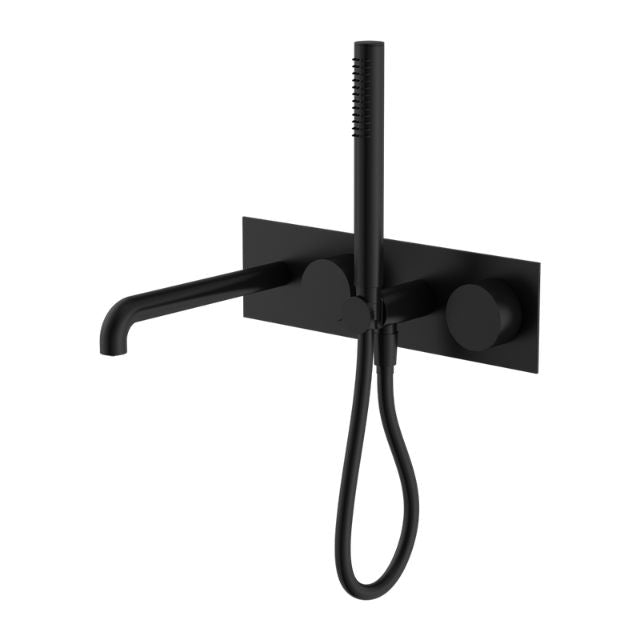 Nero Kara Progressive Shower System With Spout 250mm Matte Black