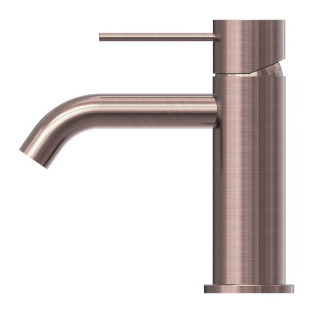 Side View Nero Mecca Basin Mixer Brushed Bronze - NR221901BZ - The Blue Space