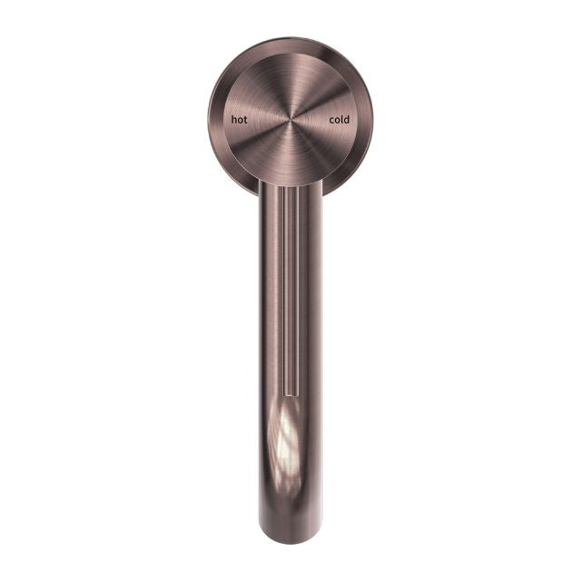 Top View Nero Mecca Basin Mixer Brushed Bronze - NR221901BZ - The Blue Space