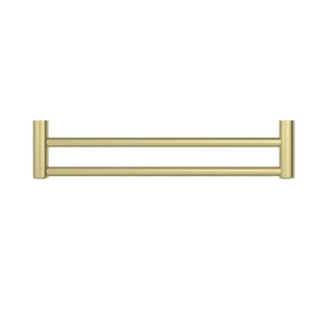 Buy Online Nero Mecca Care 25mm Double Towel Grab Rail 600mm Brushed Gold NRCR2524DBG - The Blue Space
