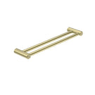 Nero Mecca Care 25mm Double Towel Grab Rail 600mm Brushed Gold NRCR2524DBG - The Blue Space