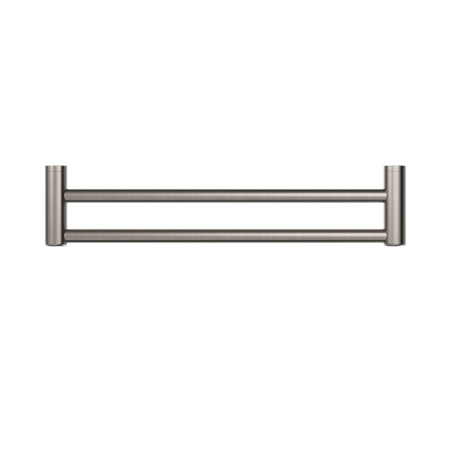 Buy Online Nero Mecca Care 25mm Double Towel Grab Rail 600mm Brushed Nickel NRCR2524DBN - The Blue Space