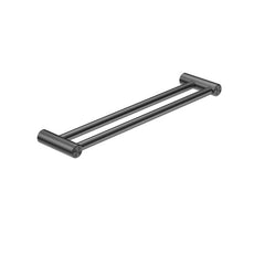 Nero Mecca Care 25mm Double Towel Grab Rail 600mm Gunmetal NRCR2524DGM - The Blue Space