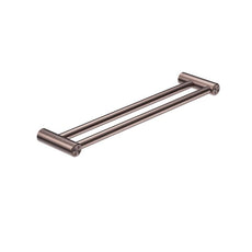 Nero Mecca Care 25mm Double Towel Grab Rail 900mm Brushed Bronze NRCR2530DBZ - The Blue Space