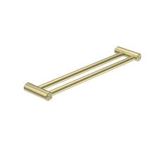 Nero Mecca Care 25mm Double Towel Grab Rail 900mm Brushed Gold NRCR2530DBG - The Blue Space