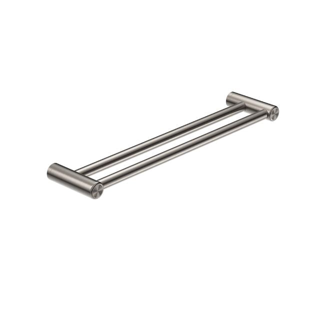 Nero Mecca Care 25mm Double Towel Grab Rail 900mm Brushed Nickel — The 