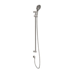 Nero Mecca Care 25mm Grab Rail and Adjustable Shower Rail Set 900mm Brushed Nickel NRCS004BN - The Blue Space