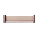 Buy Online Nero Mecca Care 25mm Grab Rail With Shelf 450mm Brushed Bronze NRCR2518CBZ - The Blue Space