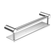 Nero Mecca Care 25mm Grab Rail With Shelf 450mm Chrome NRCR2518CCH - The Blue Space