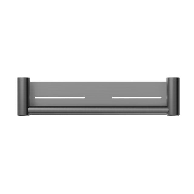 Buy Online Nero Mecca Care 25mm Grab Rail With Shelf 450mm Gunmetal NRCR2518CGM - The Blue Space