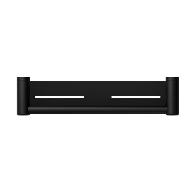 Buy Online Nero Mecca Care 25mm Grab Rail With Shelf 450mm Matte Black NRCR2518CMB - The Blue Space