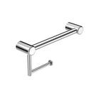 Nero Mecca Care 25mm Toilet Roll Rail 300mm Chrome NRCR2512ACH - The Blue Space