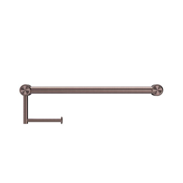 Buy Online Nero Mecca Care 25mm Toilet Roll Rail 450mm Brushed Bronze NRCR2518ABZ - The Blue Space