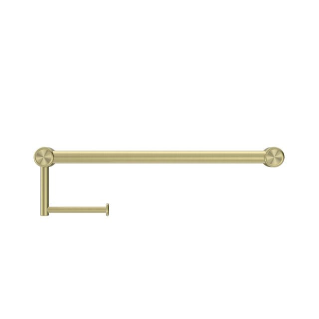 Buy Online Nero Mecca Care 25mm Toilet Roll Rail 450mm Brushed Gold NRCR2518ABG - The Blue Space