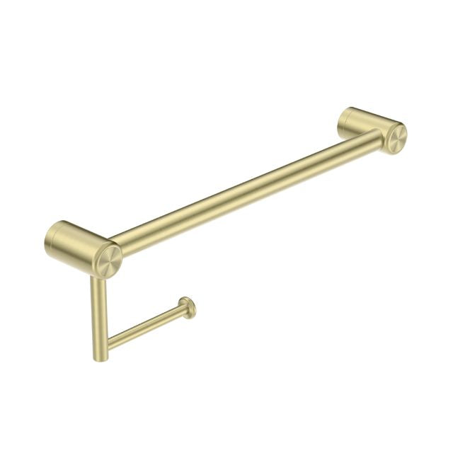 Nero Mecca Care 25mm Toilet Roll Rail 450mm Brushed Gold NRCR2518ABG - The Blue Space