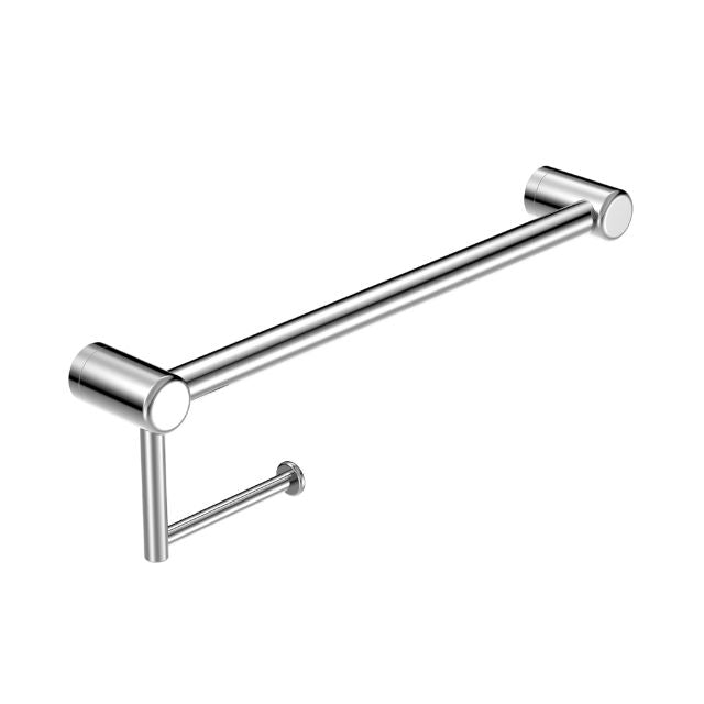 Nero Mecca Care 25mm Toilet Roll Rail 450mm Chrome NRCR2518ACH - The Blue Space