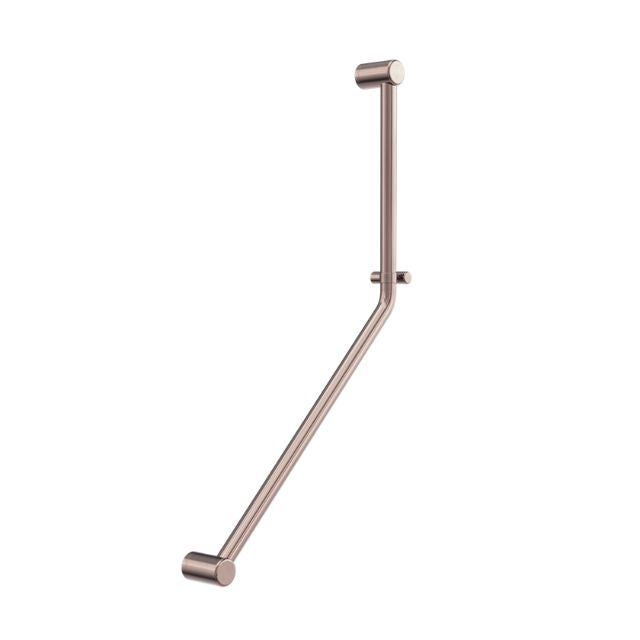 Buy Online Nero Mecca Care 32mm Ambulant 45 Degree Bent Tube Grab Rail 450x650mm Brushed Bronze NRCR3245DBZ - The Blue Space