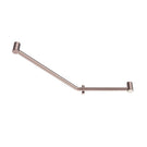 Nero Mecca Care 32mm Ambulant 45 Degree Bent Tube Grab Rail 450x650mm Brushed Bronze NRCR3245DBZ - The Blue Space