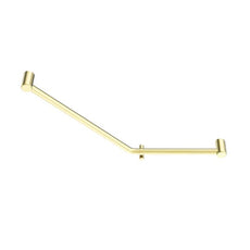 Nero Mecca Care 32mm Ambulant 45 Degree Bent Tube Grab Rail 450x650mm Brushed Gold NRCR3245DBG - The Blue Space