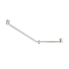 Nero Mecca Care 32mm Ambulant 45 Degree Bent Tube Grab Rail 450x650mm Brushed Nickel NRCR3245DBN - The Blue Space