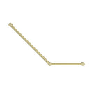 Shop Nero Mecca Care 32mm Ambulant Toilet Grab Rail 45 Degree 750x450mm Brushed Gold NRCR3245ABG - The Blue Space