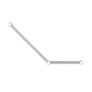 Buy Online Nero Mecca Care 32mm Ambulant Toilet Grab Rail 45 Degree 750x450mm Chrome NRCR3245ACH - The Blue Space