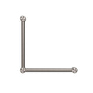 Buy Online Nero Mecca Care 32mm Ambulant Toilet Grab Rail 90 Degree 450x450mm Brushed Nickel NRCR3290ABN - The Blue Space