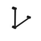 Nero Mecca Care 32mm Ambulant Toilet Grab Rail 90 Degree 450x450mm Matte Black NRCR3290AMB - The Blue Space