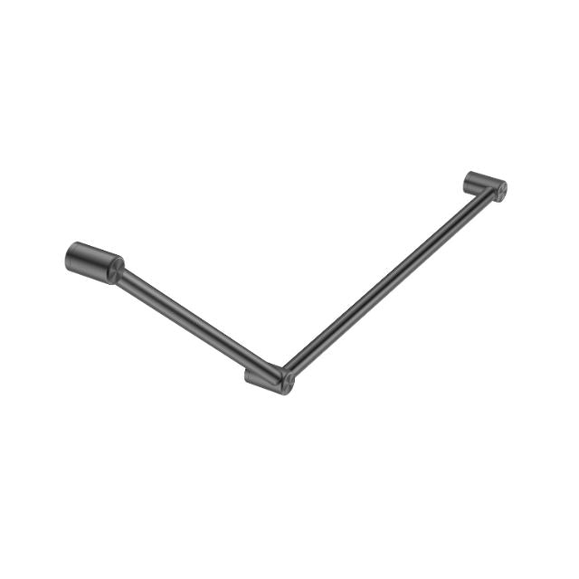 Nero Mecca Care 32mm DDA Grab Rail Set 45 Degree 750x900mm Gunmetal NRCR3245GM - The Blue Space