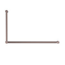 Buy Online Nero Mecca Care 32mm DDA Grab Rail Set 90 Degree 600x1000mm Brushed Bronze NRCR3290BZ - The Blue Space