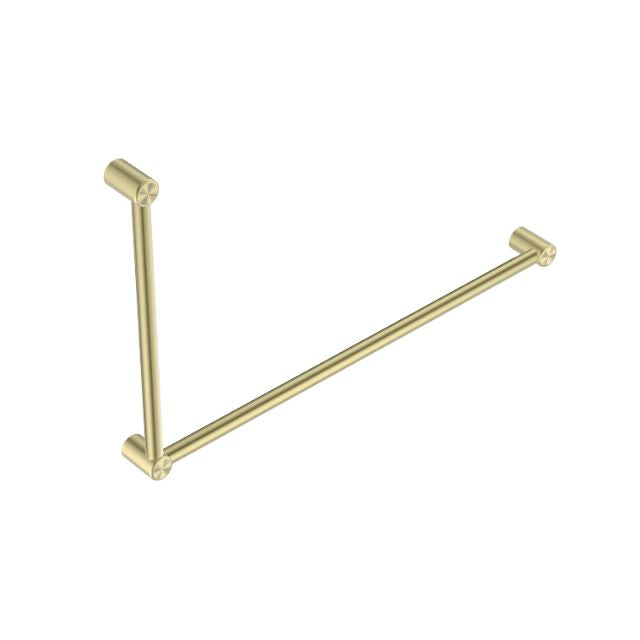 Nero Mecca Care 32mm DDA Grab Rail Set 90 Degree 600x1000mm Brushed Gold NRCR3290BG - The Blue Space