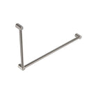 Nero Mecca Care 32mm DDA Grab Rail Set 90 Degree 600x1000mm Brushed Nickel NRCR3290BN - The Blue Space