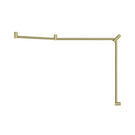 Buy Online Nero Mecca Care 32mm DDA Toilet Grab Rail Set 45 Degree Continuous 750x965x1025mm Brushed Gold NRCR3245cBG - The Blue Space