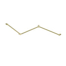 Nero Mecca Care 32mm DDA Toilet Grab Rail Set 45 Degree Continuous 750x965x1025mm Brushed Gold NRCR3245cBG - The Blue Space