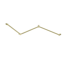 Nero Mecca Care 32mm DDA Toilet Grab Rail Set 45 Degree Continuous 750x965x1025mm Brushed Gold NRCR3245cBG - The Blue Space