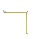 Buy Online Nero Mecca Care 32mm DDA Toilet Grab Rail Set 90 Degree Continuous 600x1065x1025mm Brushed Gold NRCR3290cBG - The Blue Space