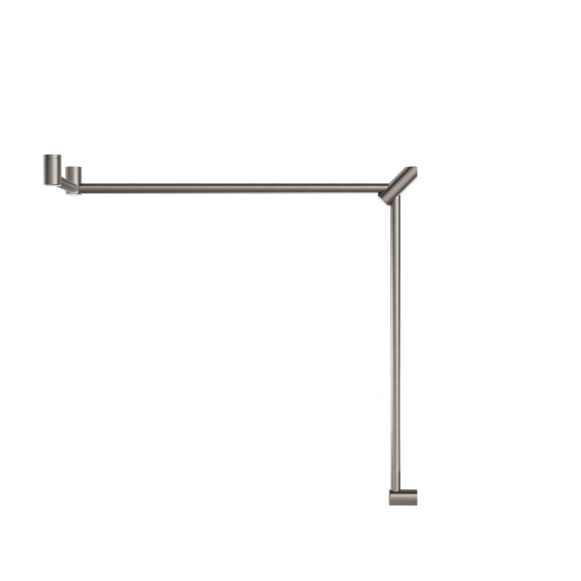 Buy Online Nero Mecca Care 32mm DDA Toilet Grab Rail Set 90 Degree Continuous 600x1065x1025mm Brushed Nickel NRCR3290cBN - The Blue Space