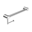 Nero Mecca Care 32mm Grab Rail With Toilet Roll Holder 450mm Chrome NRCR3218ACH - The Blue Space