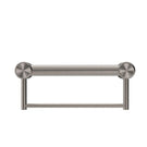 Buy Online Nero Mecca Care 32mm Grab Rail With Towel Holder 300mm Brushed Nickel NRCR3212BBN - The Blue Space