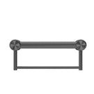 Buy Online Nero Mecca Care 32mm Grab Rail With Towel Holder 300mm Gunmetal NRCR3212BGM - The Blue Space