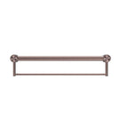 Buy Online Nero Mecca Care 32mm Grab Rail With Towel Holder 600mm Brushed Bronze NRCR3224BBZ - The Blue Space