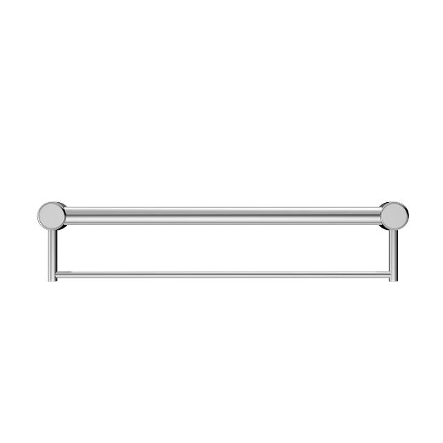 Buy Online Nero Mecca Care 32mm Grab Rail With Towel Holder 600mm Chrome NRCR3224BCH - The Blue Space