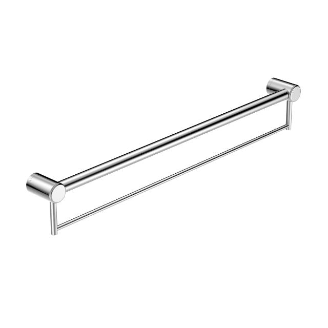 Nero Mecca Care 32mm Grab Rail With Towel Holder 900mm Chrome NRCR3230BCH - The Blue Space