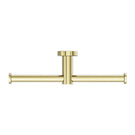 Buy Nero Mecca Double Toilet Roll Holder Brushed Gold NR1986dBG - The Blue Space