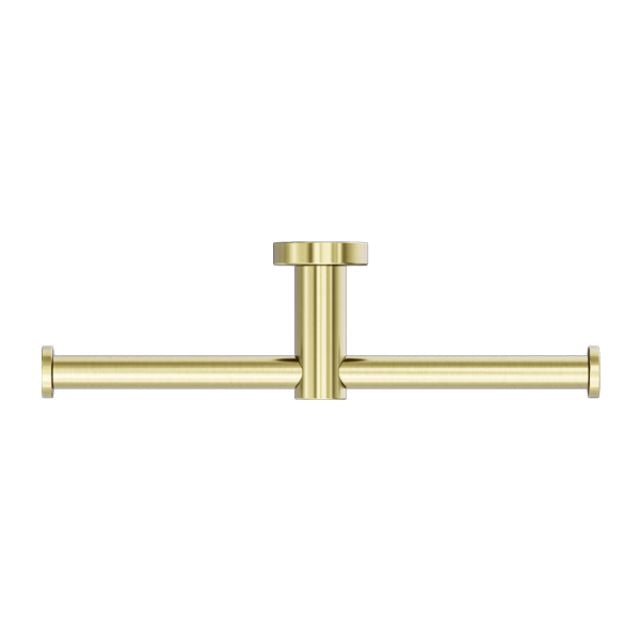 Buy Nero Mecca Double Toilet Roll Holder Brushed Gold NR1986dBG - The Blue Space