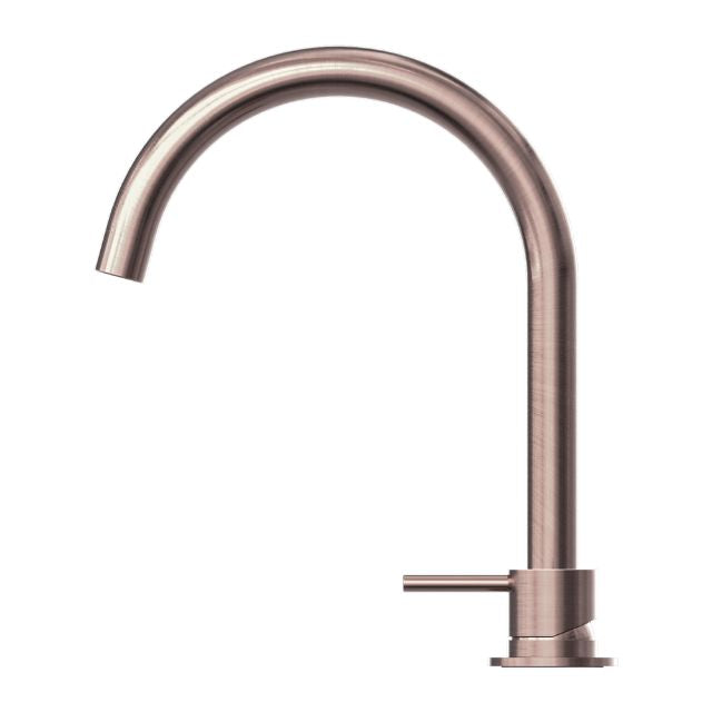 Buy Online Nero Mecca Hob Basin Mixer with Round Swivel Spout in Brushed Bronze NR221901bBZ - The Blue Space