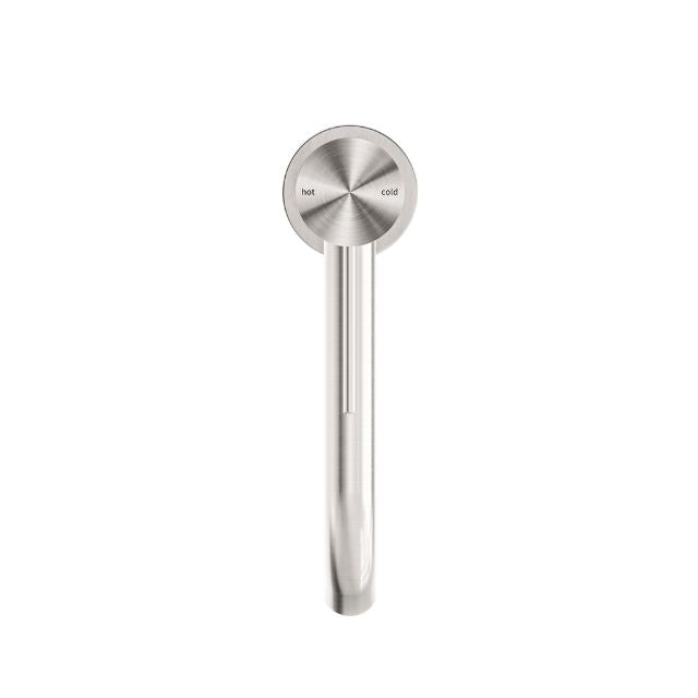 Top View Nero Mecca Mid Tall Basin Mixer Brushed Nickel - NR221901EBN - The Blue Space