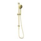 Front View Nero Mecca Rail Shower With Air Shower Brushed Gold NR221905aBG - The Blue Space