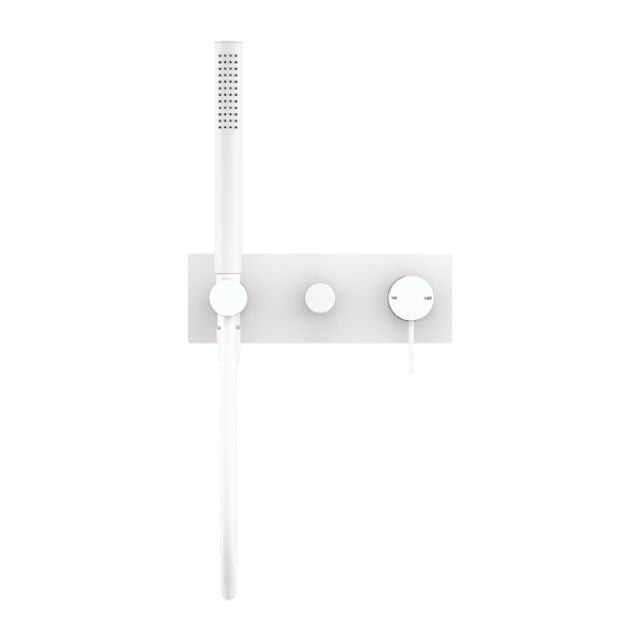 Buy Online Nero Mecca Shower Mixer Divertor System Matte White NR221912EMW - The Blue Space